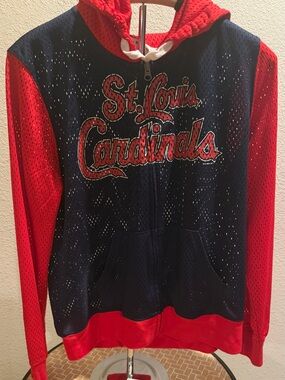 St. Louis Cardinals Athletic NYC Fashion Zip-Up Hoodie by Carl Bank - Size XL